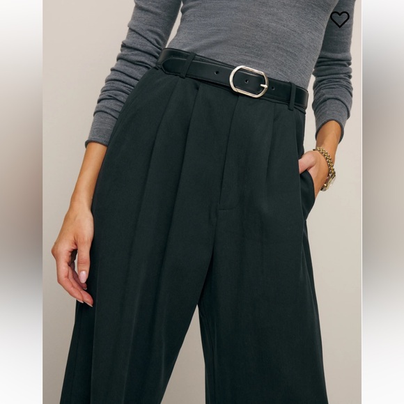 Reformation Mason pant in black 6 - Picture 3 of 5